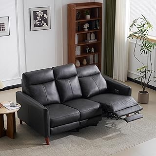 三人掛けソファ 電動 リクライニング USB+Type-C充電口付き 156° リクライニングソファ 3人掛け オットマン一体型 電動 耐圧分散 リクライニングチェア 三人掛け 北欧 【 チャコールグレー】 [並行輸入品]