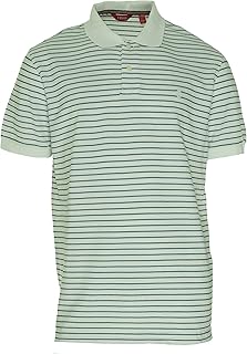 IZOD Men's Golf Feeder Short Sleeve Stripe Pique Polo