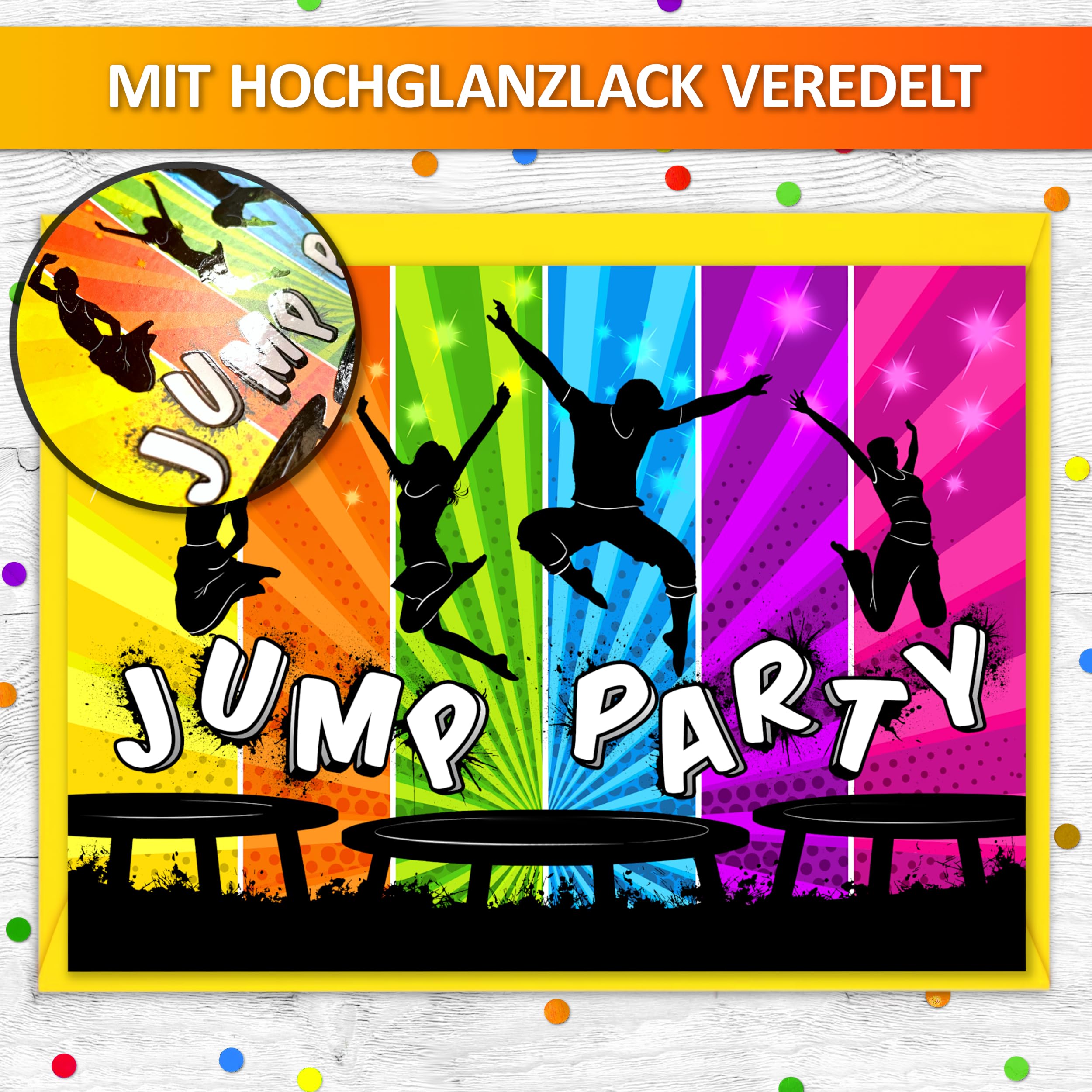 Lot De 12 Cartes D'Invitation Pour 10Ème Anniversaire D'Enfant Motif