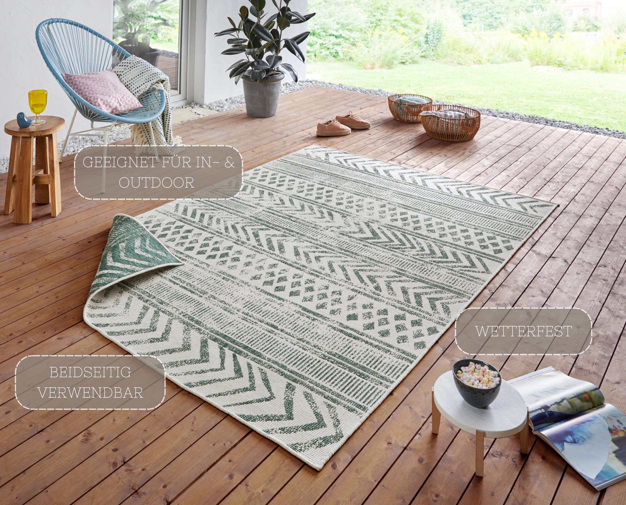 TT Home Tuin Vloerkleed Tapijt Voor Binnen En Buiten Balkon Keuken Tapijt Boho Geometrisch Ruitjes Modern, Kleur:Donkergrijs 2, Maat:200x280 cm