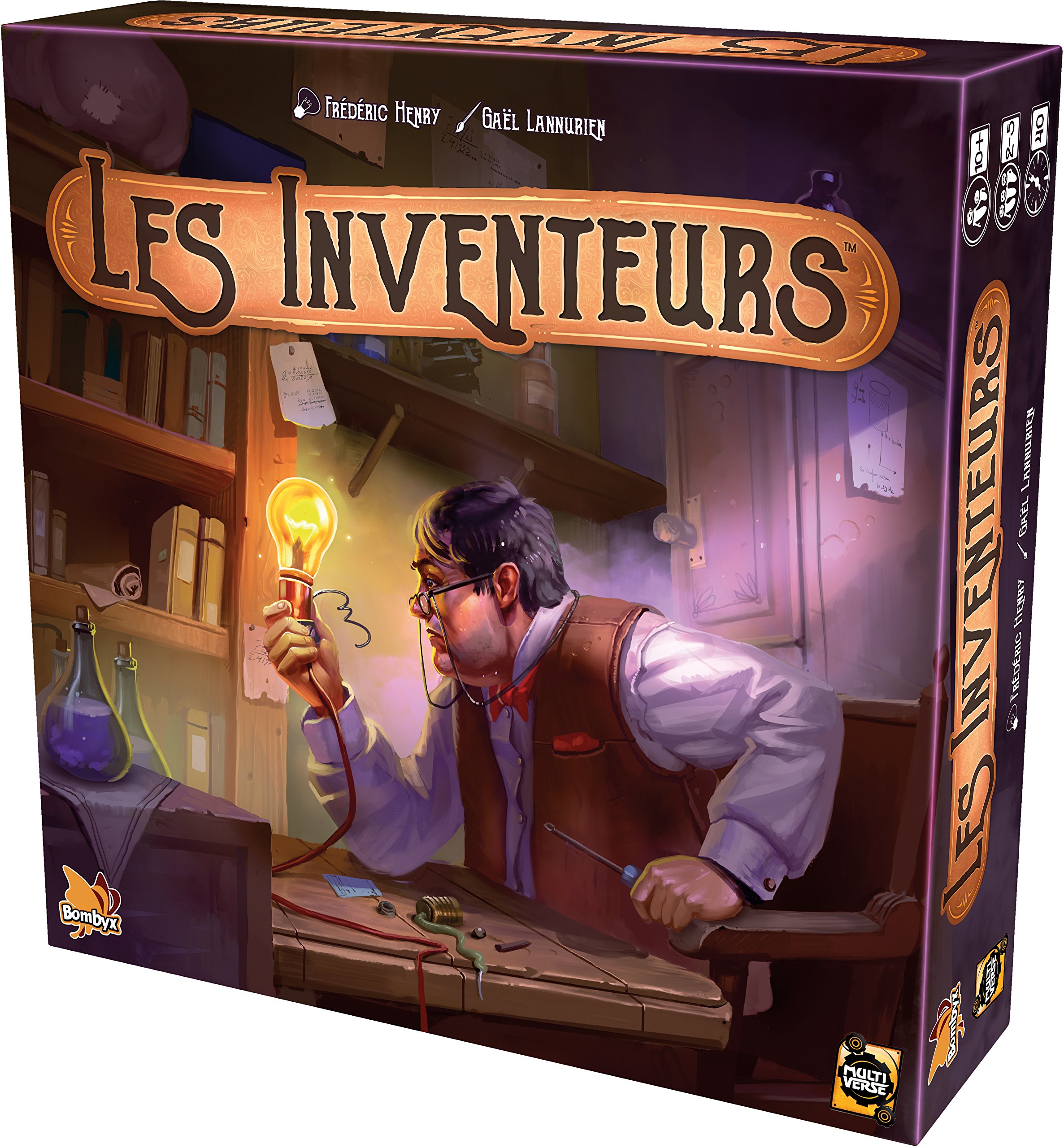 Asmodee Bombyx | Les Inventeurs | Jeu de société | À partir de 10 Ans | 2 à 5 Joueurs | 40 Minutes