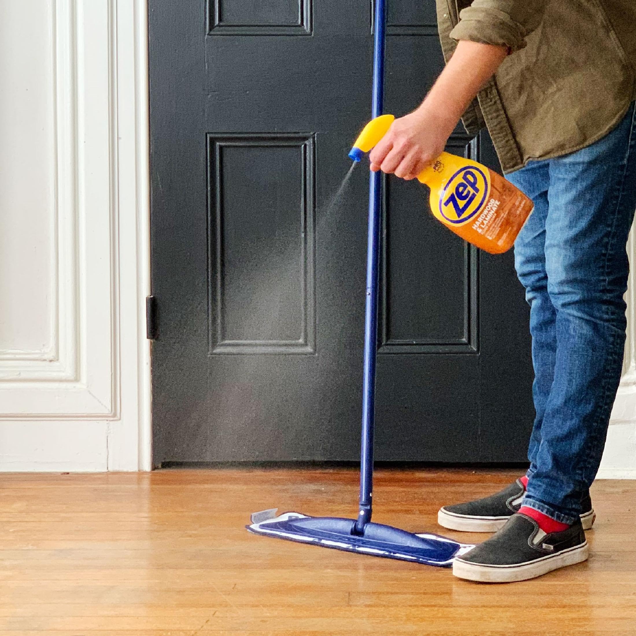 How to Clean Laminate Floors: A Simple Guide (2026) 1 Zep ZUHLF32 Hardwood and Laminate Floor Cleaner 32 ounces - product photo