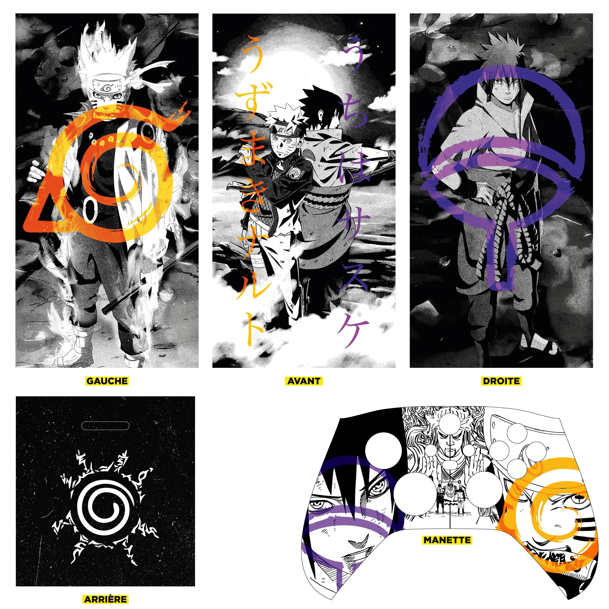 Sticker Xbox Série X Hokage, Autocollant Série X Manga, Console et Manette, Skin Gaming Xbox Serie X, Vinyle Habillage (2 Manettes)