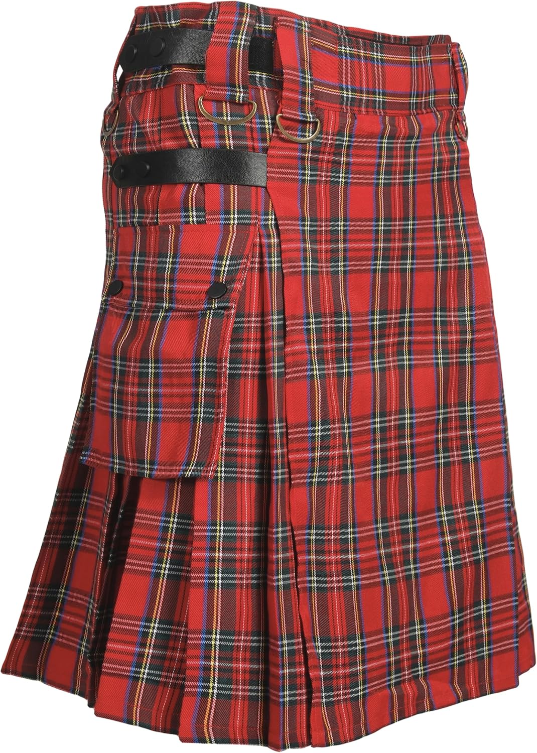Kilt for Men,Utility Traditional Scottish Tartan Kilt for Men,Irish Viking Highland Casual Wedding Kilts