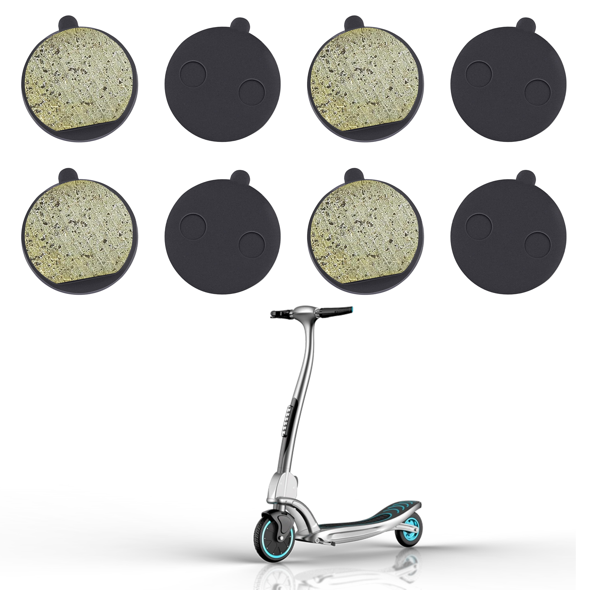 Pastiglie Freno Disco Bicicletta E Scooter - 1/3 Paia Kugoom4 - Ricambio Professionale
