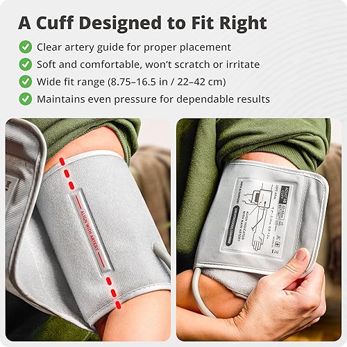 Miniatura 3 de Greater Goods Blood Pressure Monitor - Complete BP Machine Kit with Wall Adapter and Premium Comfort Cuff, Designed in St. Louis