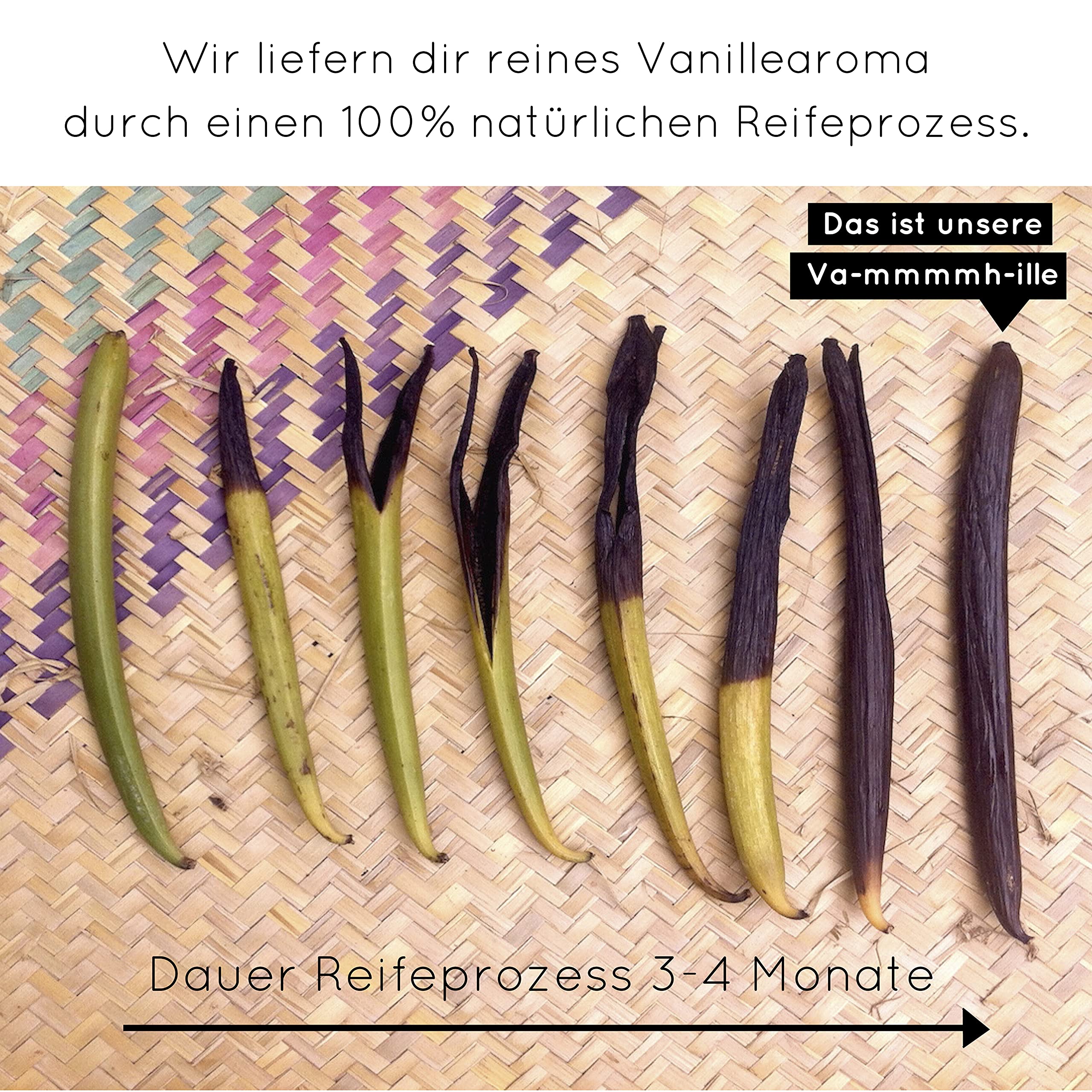 Vanilla Campaign® Premium Vanille Extrakt, Ohne Zucker mit Alkohol, Aus echten Vanilleschoten, naturbelassen, vegan, fairtrade (100ml)