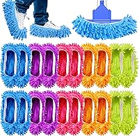 Vista 1 de 20 calcetines de fregona para limpieza de pisos, lavables y reutilizables, zapatos de microfibra para limpieza, pantuflas de limpieza multifunción