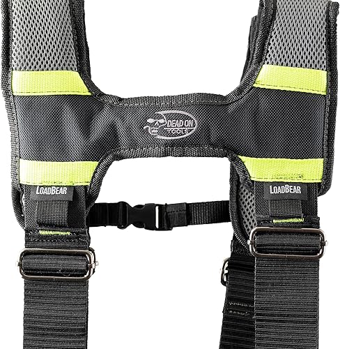 Miniatura 12 de Dead On Herramientas - Cinturón de herramientas de 1680 Denier Poly Framer con tirantes (HDP369857), negro