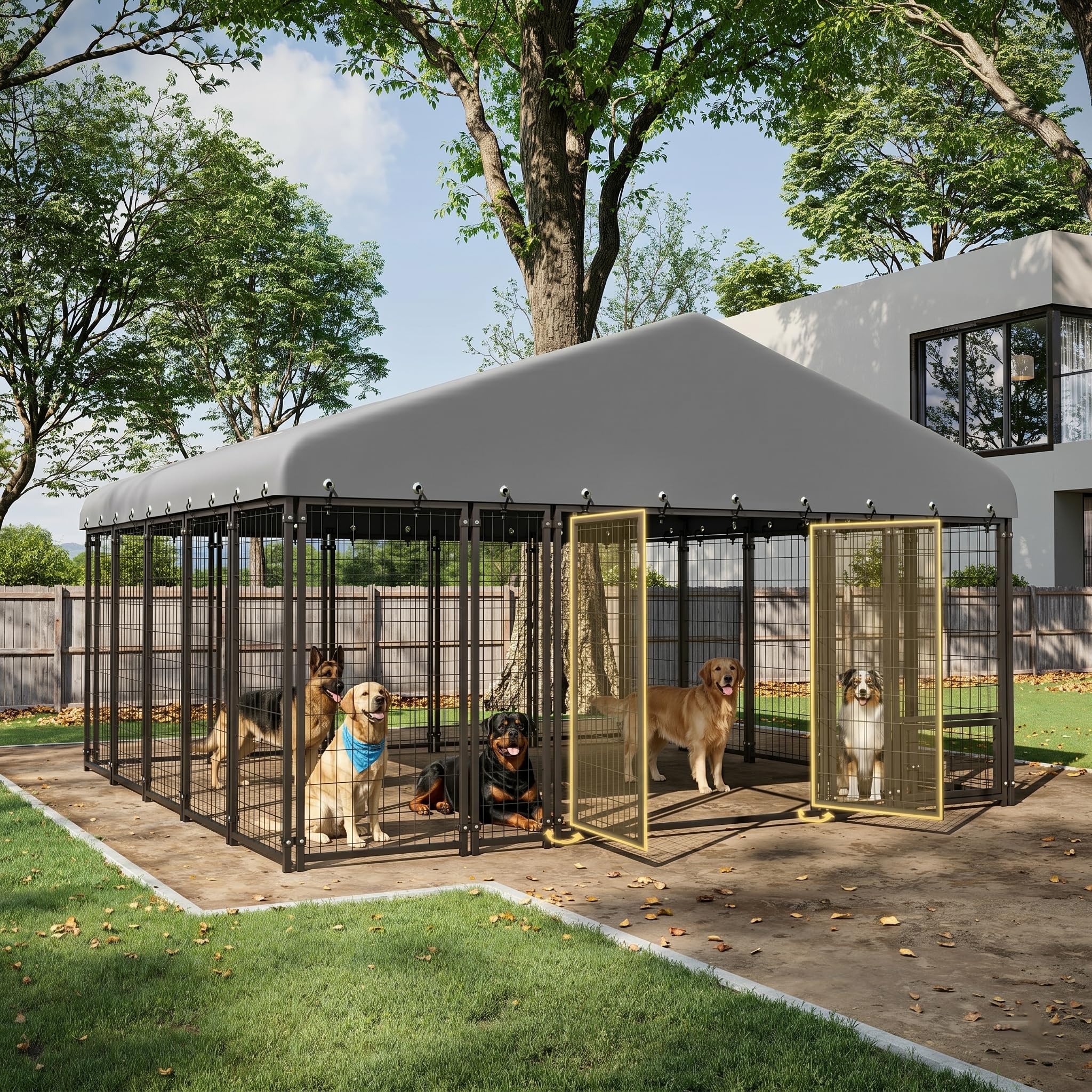 Muphyers 10x10 ft Large Dog Kennel