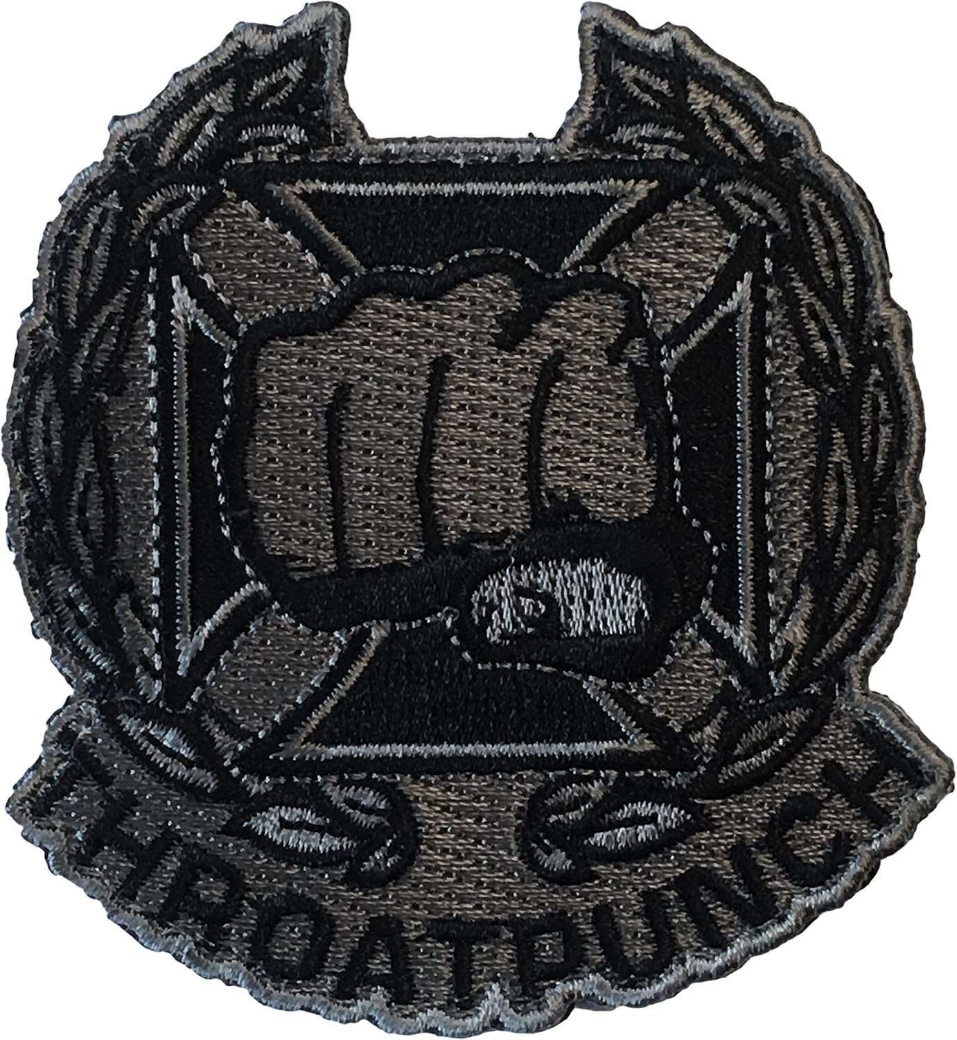 Throat Punch Qualification Badge - Embroidered Morale Patch (SWAT)