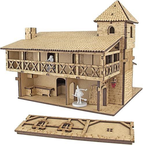 Miniatura 7 de TowerRex Tavern DND Terrain 1.102 in - Miniatura de fantasía para juegos de mesa Warhammer, Pathfinder y D&D