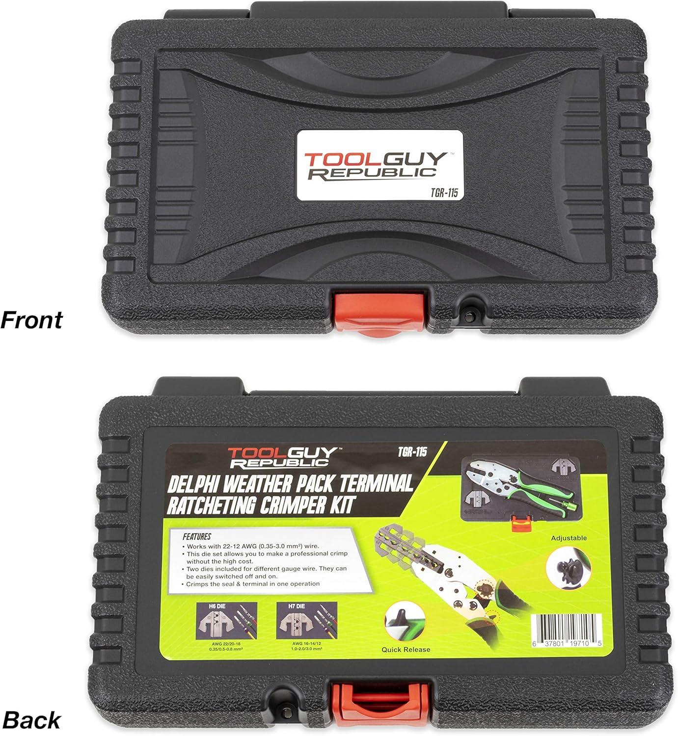 Up To 40% OFF TGR Delphi Weather Pack Connector Terminal Ratcheting Crimping Tool- Includes 2 Dies ❤ Crazy Deals TGR Delphi Weather Pack Connector Terminal Ratcheting Crimping Tool- Includes 2 Dies