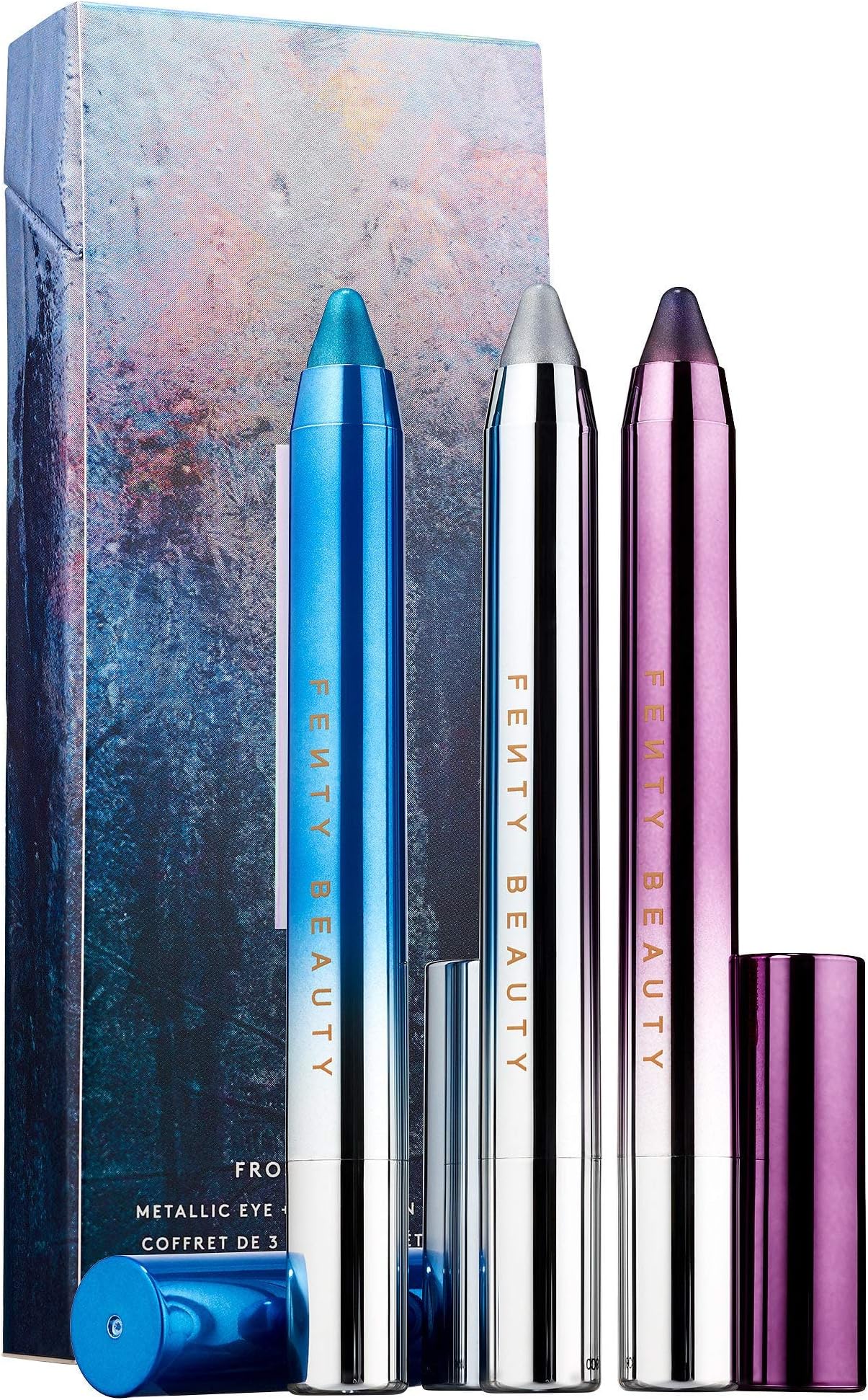 FENTY BEAUTY FROST MONEY Metallic Eye + Lip Crayon 3-PC Set
