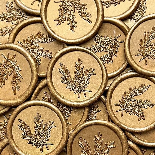 25 calcomanías para sellos de cera, hechas a mano, autoadhesivas, para invitaciones de bodas, sobres, envoltura de regalo, Navidad (estilo romero,