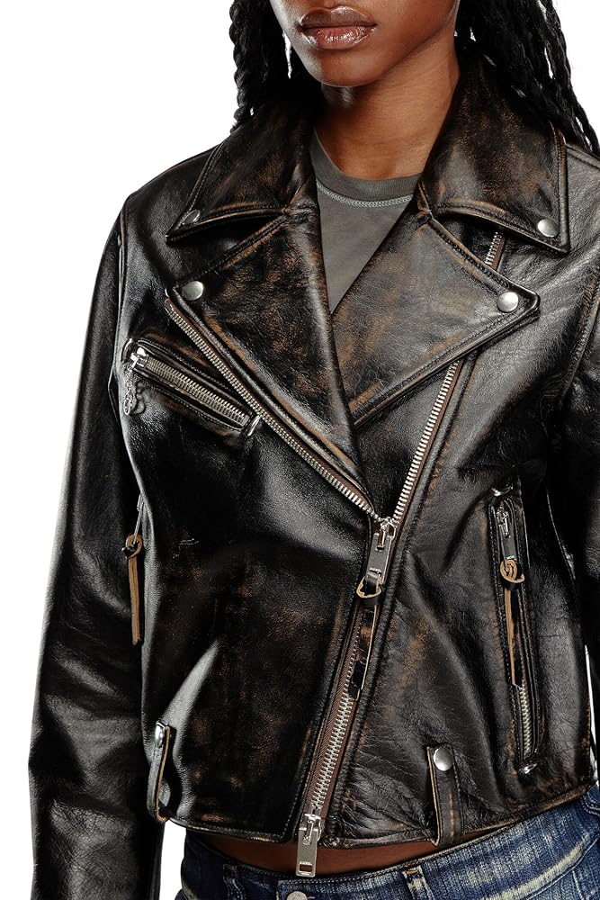 DIESEL★ディーゼル　ライダースジャケット　woman Amazon.co.jp: [Diesel] [ディーゼル] レディース レザー