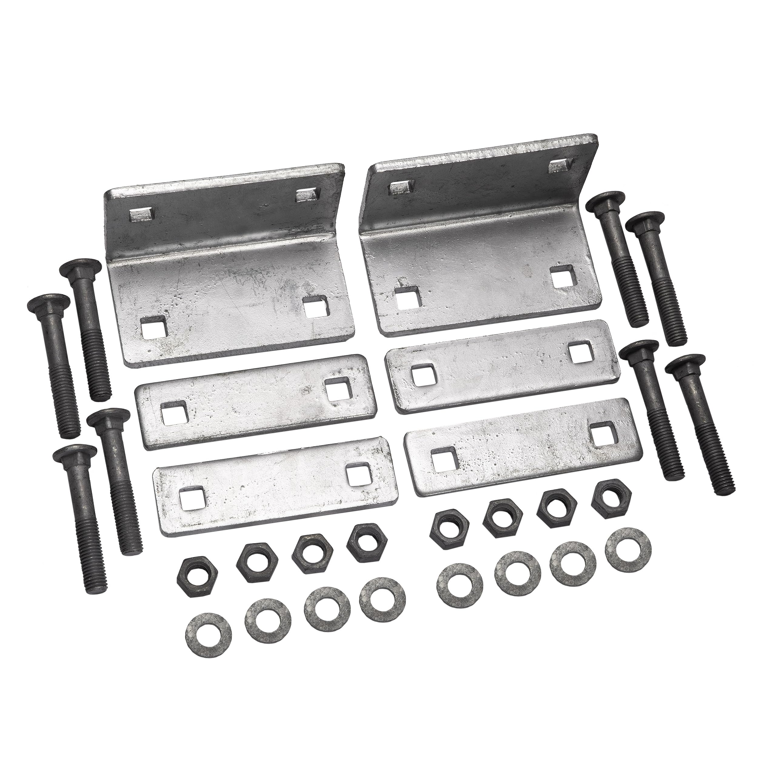 Extreme Max 3006.6838 Galvanized Dock Inside Corner Bracket Kit - Pack of 2