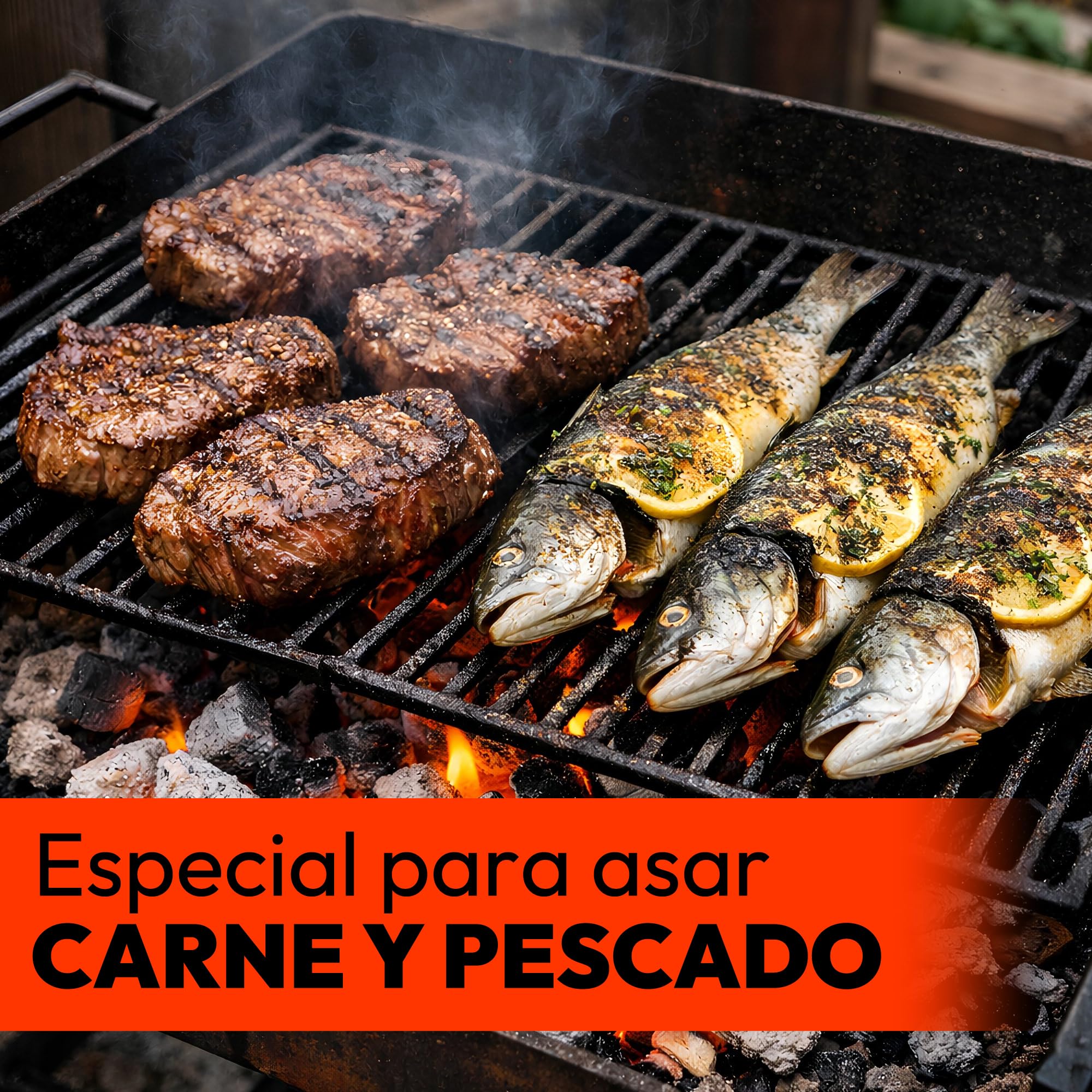Carbón Vegetal Natural 10 kg para Barbacoas Alto Poder Calorífico Encendido Rápido Brasas Duraderas Trozos Grandes Bajo Humo Ideal para Parrillas y Asados
