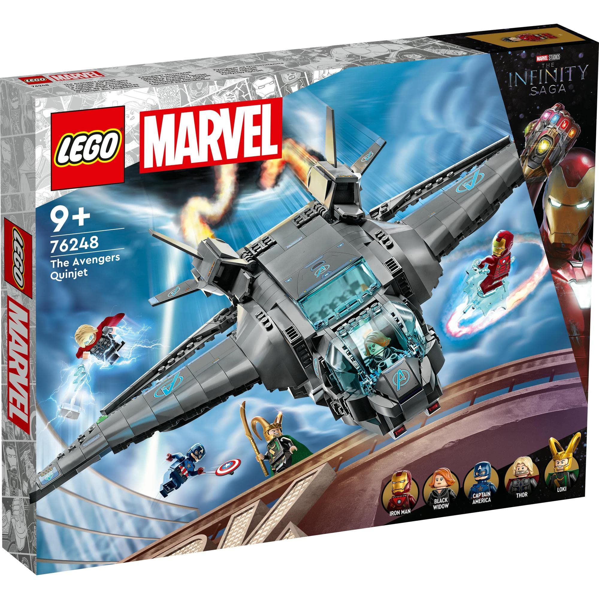 Amazon.co.jp: LEGO Super Heroes Marvel Avengers Quinjet 76248 Toy 