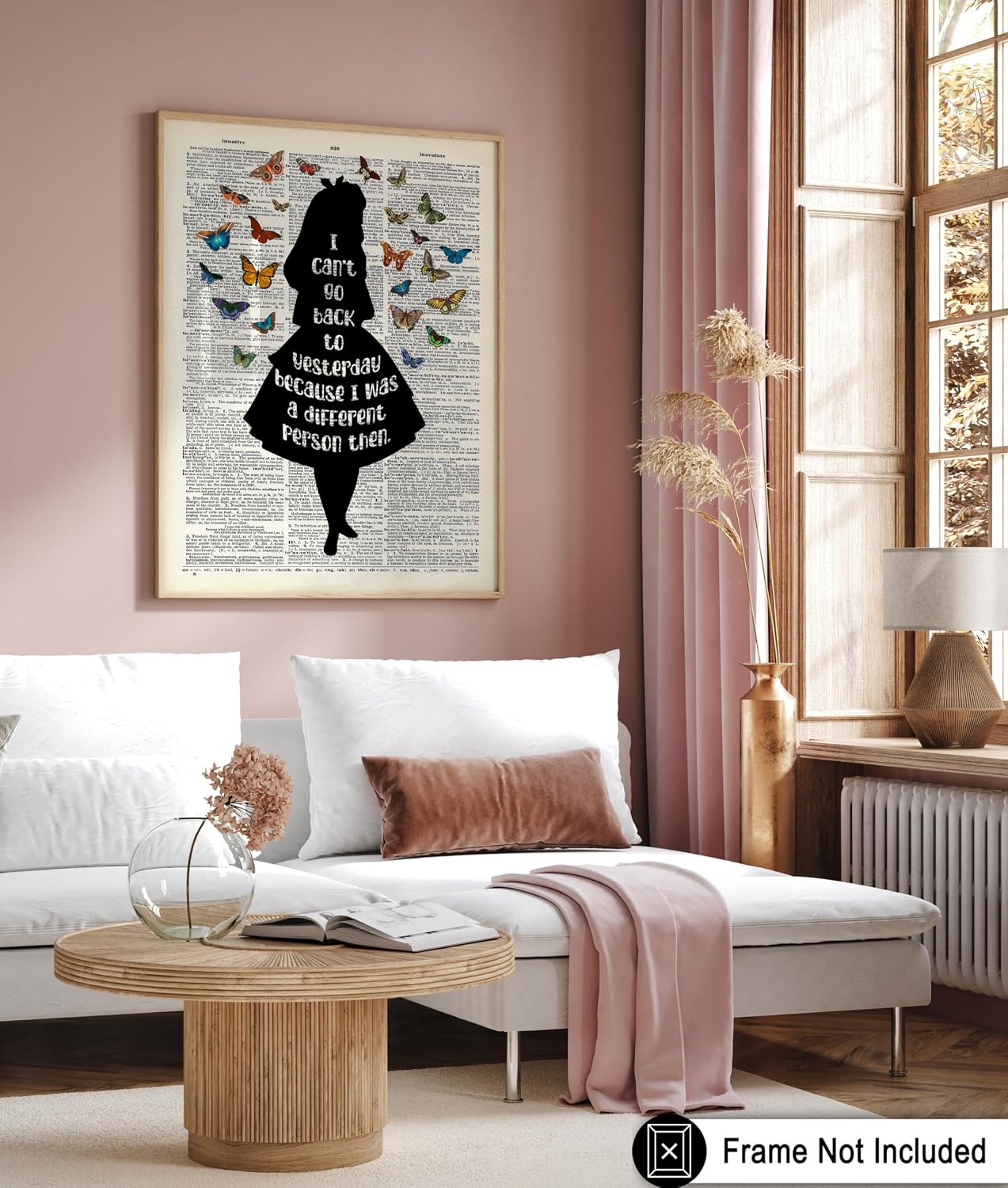 Poster Master Alice Wonderland Print - Dictionary Poster - Motivational Quote Art - Inspiring Gift for Her, Women - Chic Decor for Nursery, Girl's Room - 8x10 UNFRAMED Wall Art