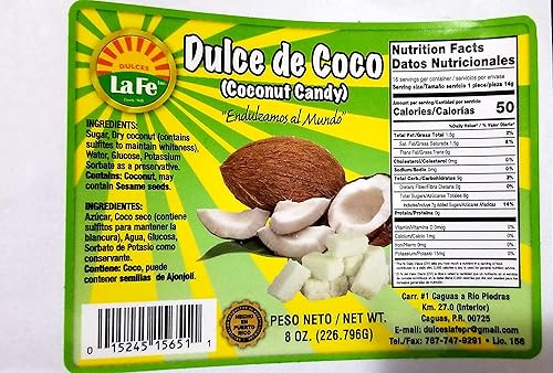 Dulce de coco por Fábrica de Dulces La Fé