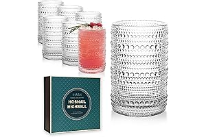 Hobnail Highball Glasses Set of 6 (Clear)