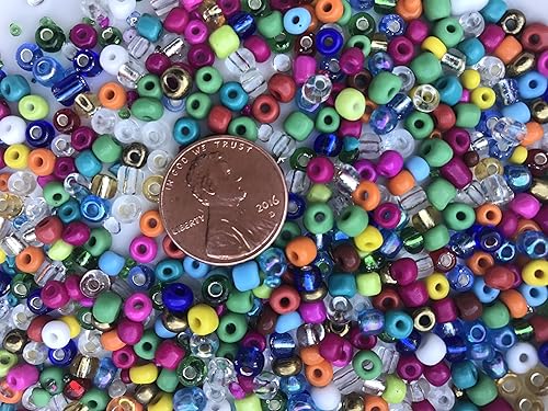 Miniatura 2 de Cuentas de cristal checo de semillas surtidas de colores, tamaño 60 40 gr  1.4 oz