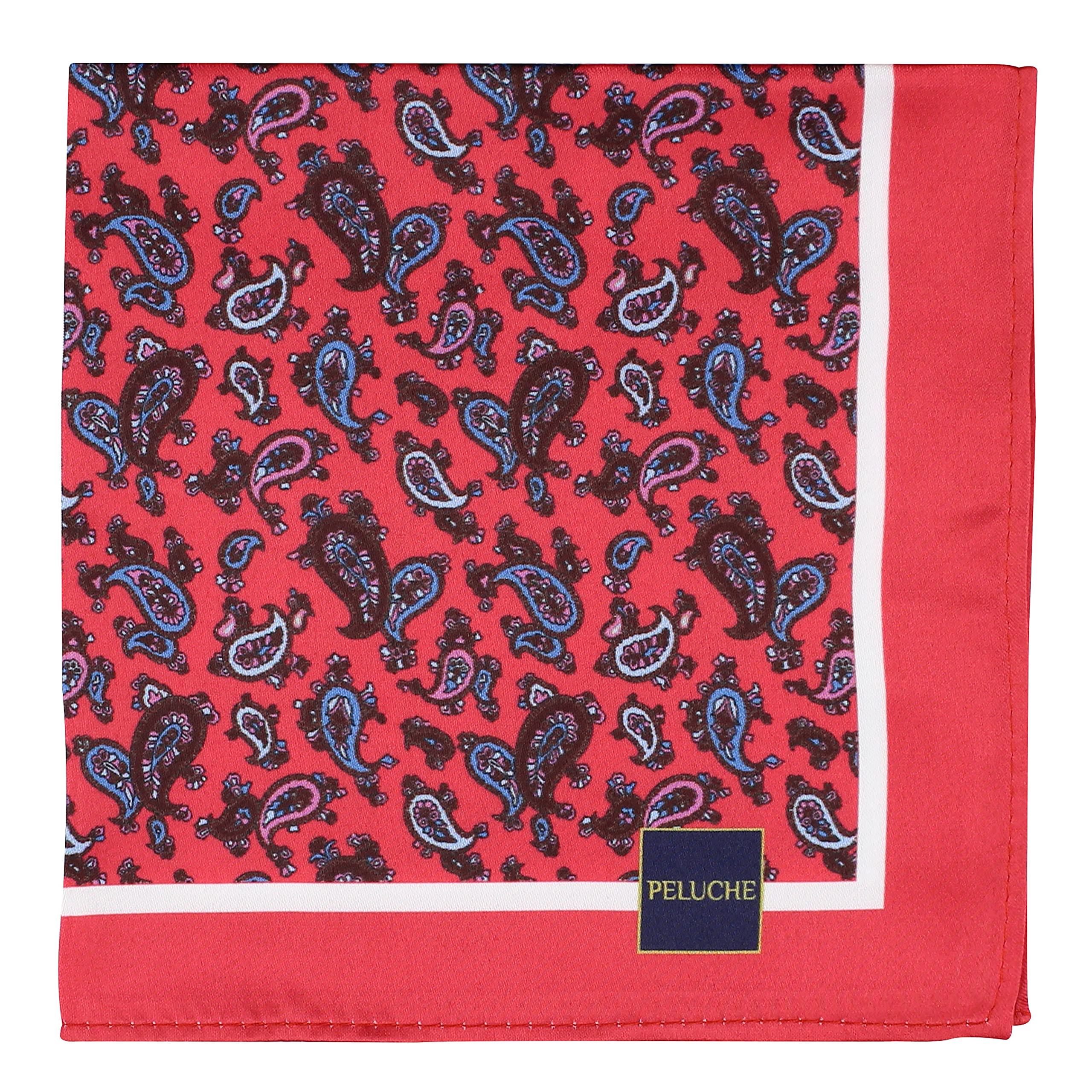 peluche Beautiful Floral Pocket Square For Men-picture-25