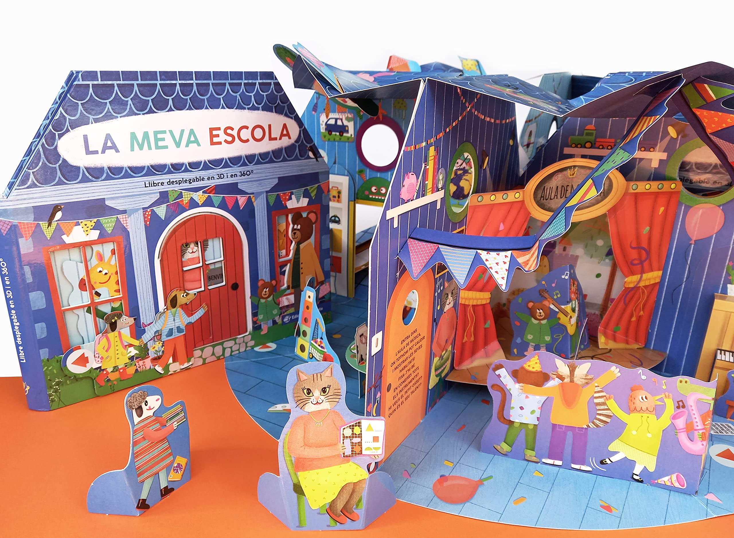 La meva escola: Espectacular llibre desplegable en 3D i 360º: 1 (Cartoné carrousel)