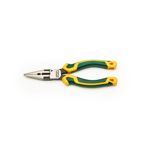 SATA Pinza piatta ad alte prestazioni con tagliente, lunghezza 170 mm (pinza da taglio, pinza piatta), taglio temprato al laser garantiscono tagli puliti e nitidezza di lunga durata