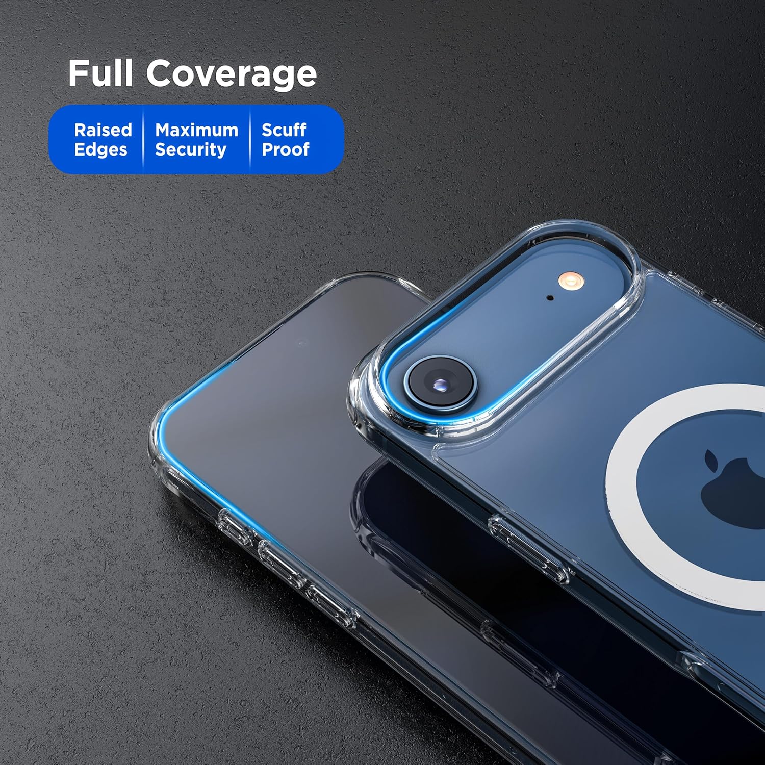 Encased Compatible with iPhone Air Belt Case with Phone Holster Clip, Compatible with MagSafe (Crystal Clear) - Image 7