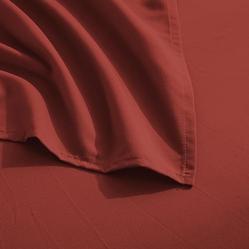Vista 76 de Juego de sábanas de microfibra de 4 piezas prémium de calidad hotelera 1800 hilos, resistente a las arrugas, ultra suave y transpirable, juego