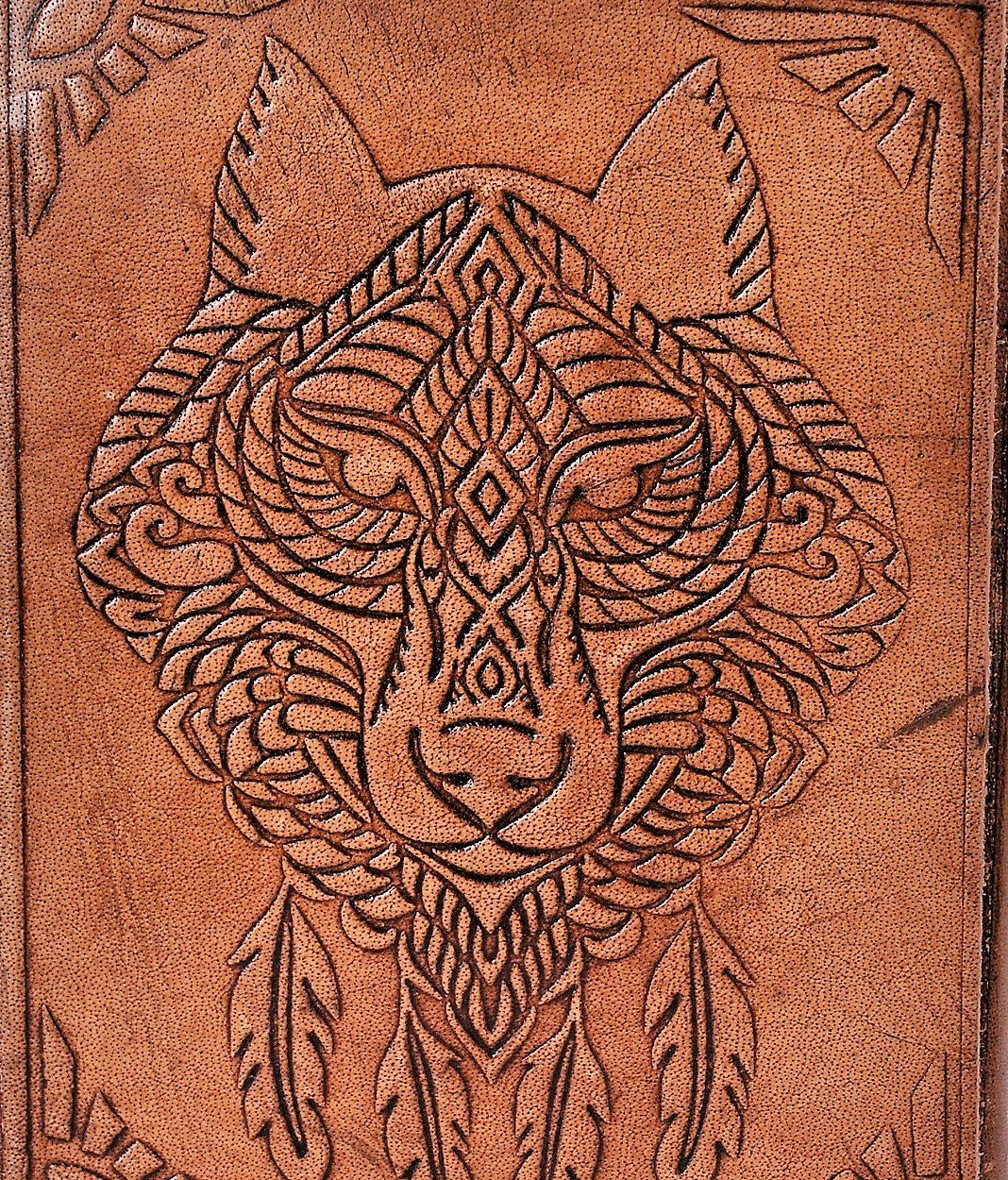 Purpledip Leather Journal (Diary Notebook) 'The Beast': Handmade Paper In Leather Cover For Corporate Gift or Personal Memoir (11322) - Image 3