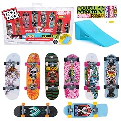 TECH Deck Powell Peralta Legends SK8Shop Bonus Pack with Ramp Collectible and Customizable Mini Skateboards Kids Toys for