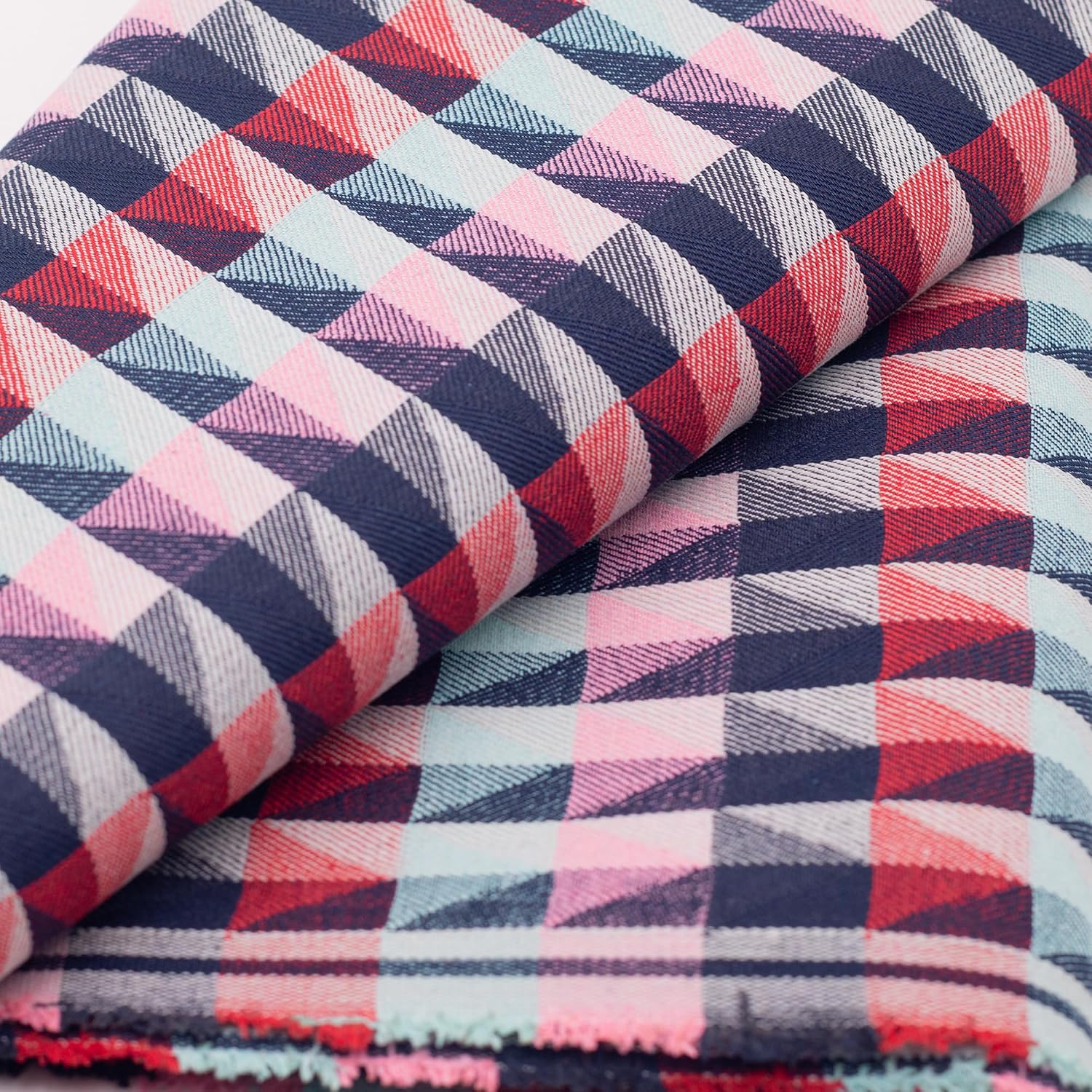 10oz Colored Jacquard Denim Fabric,63 Inch Wide, Non-Stretch, Unwashed for Coats, Jackets, Denim Clothing, DIY Bags, Pillows(3 Yard)