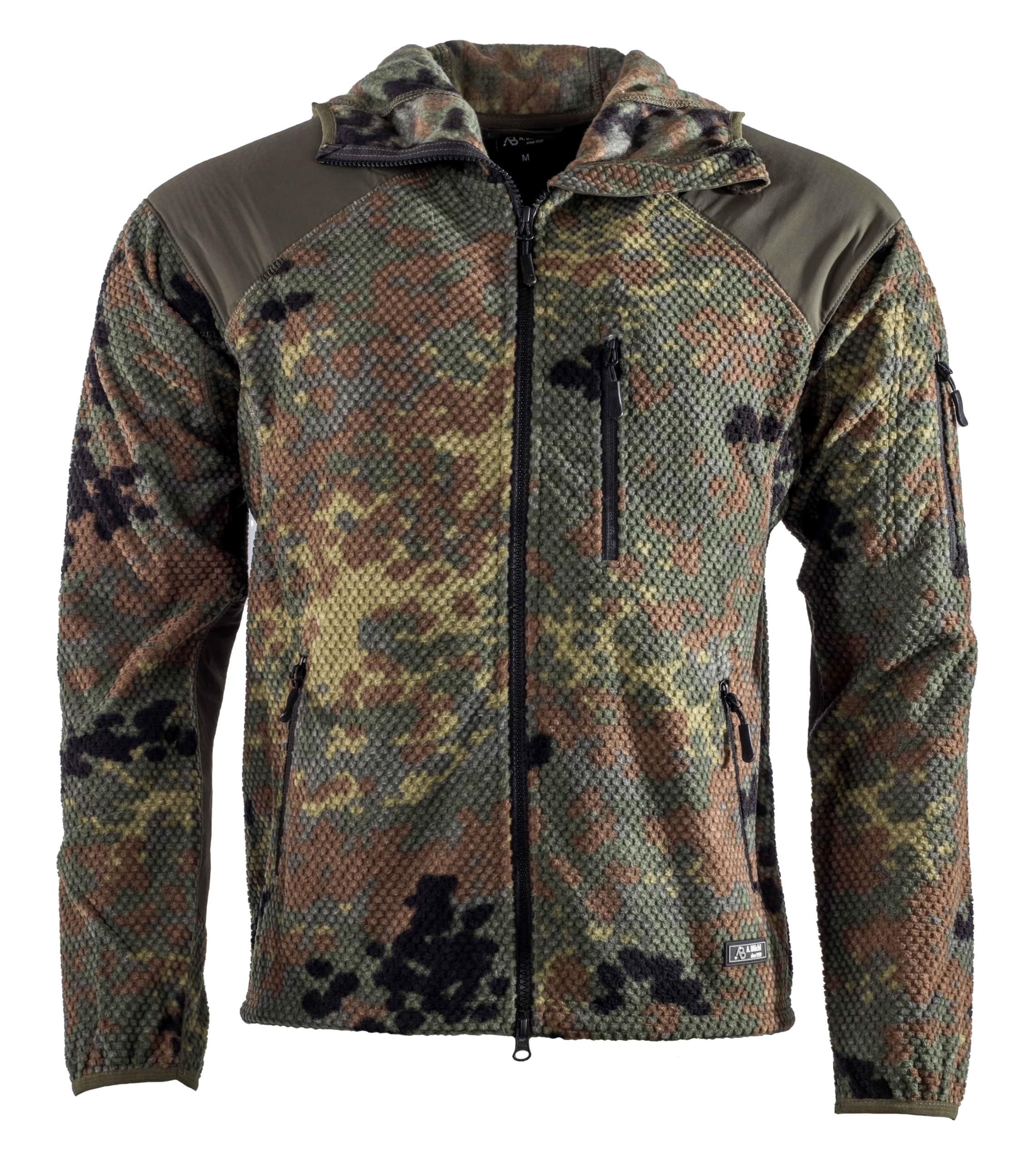 AB Delta Hoodie Fleece Jacke Flecktarn
