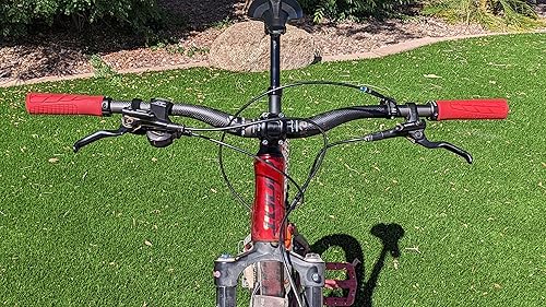 Miniatura 6 de Manillares de carbono, manillar de bicicleta de montaña, barras elevadoras 1.252 in 3K mate brillante 26.772 in 27.559 in 28.346 in 29.134 in 29.921