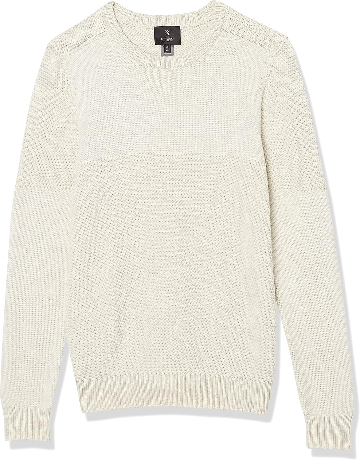 Men's 3D Contrast Stitch Crewneck Sweater