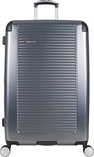 Ben Sherman Norwich Luggage Collection Lightweight Hardside PET Expandable 8-Wheel Spinner Travel Suitcase Bag, Gunmetal, ...