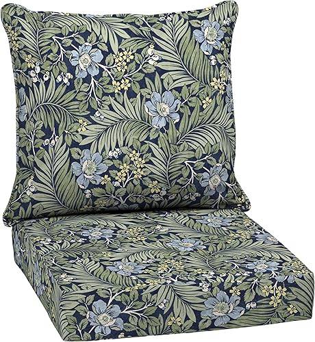 Miniatura 128 de Arden Selections Juego de cojines profundos para exteriores, 24 x 24 pulgadas, resistente al clima, a prueba de lluvia, resistente a la decoloración