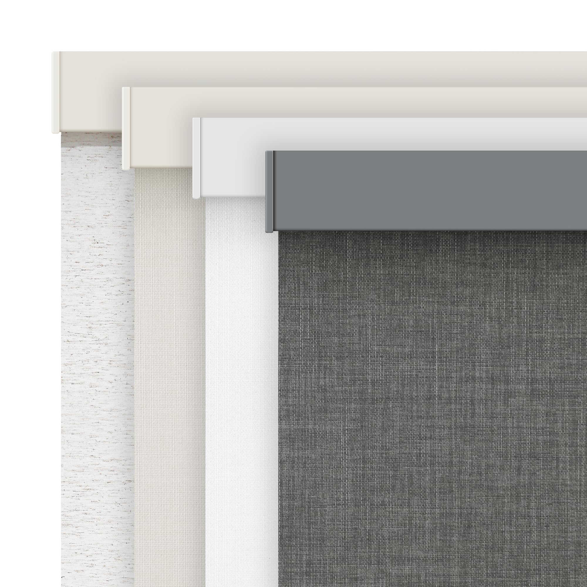 AOSKY Linen Roller Blinds Shades for Indoor Windows Pull Down Cordless Blackout Black Out Window Shade 34.5 Inch Blinds for Home Dark Grey — image 1