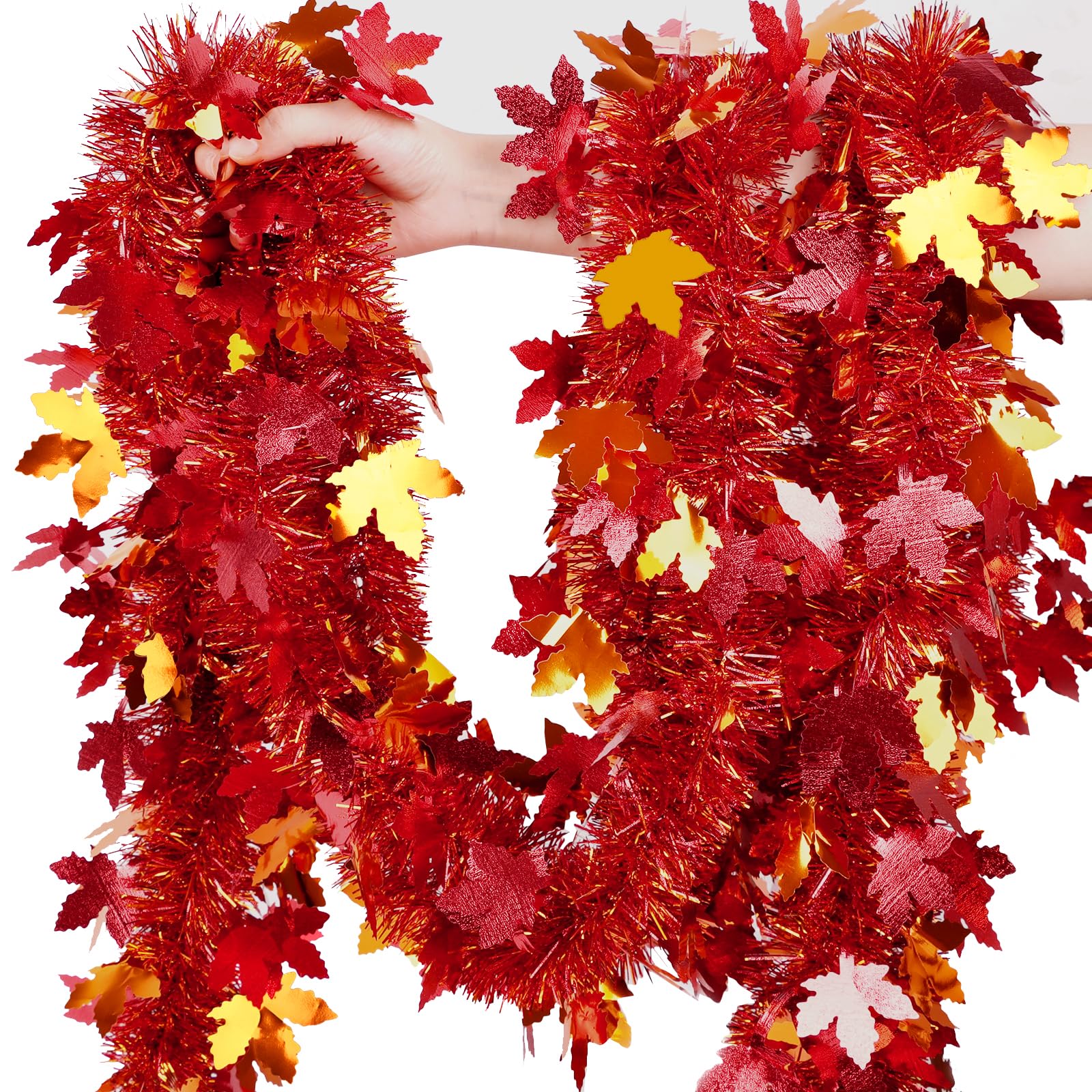 Guirlande de feuilles d'érable automne de 9m pour décoration de Thanksgiving