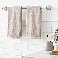 Vista 7 de Yaxa Basics Barra Moderna Recta para Toallas de Baño, 24 pulgadas, Níquel Satinado