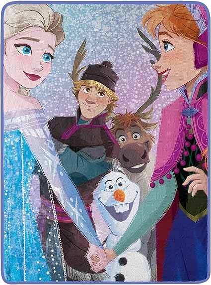 Amazon.com: Northwest Frozen Micro Raschel Throw Blanket, 46