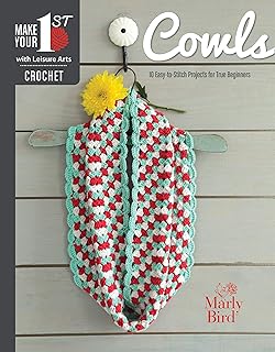 Crochet Cowls: 10 Easy-to-Stitch Projects for True Beginners (Make Your 1st with Leisure Arts Crochet Series) - beginning crochet, beginner crochet, knit scarves - Buy now