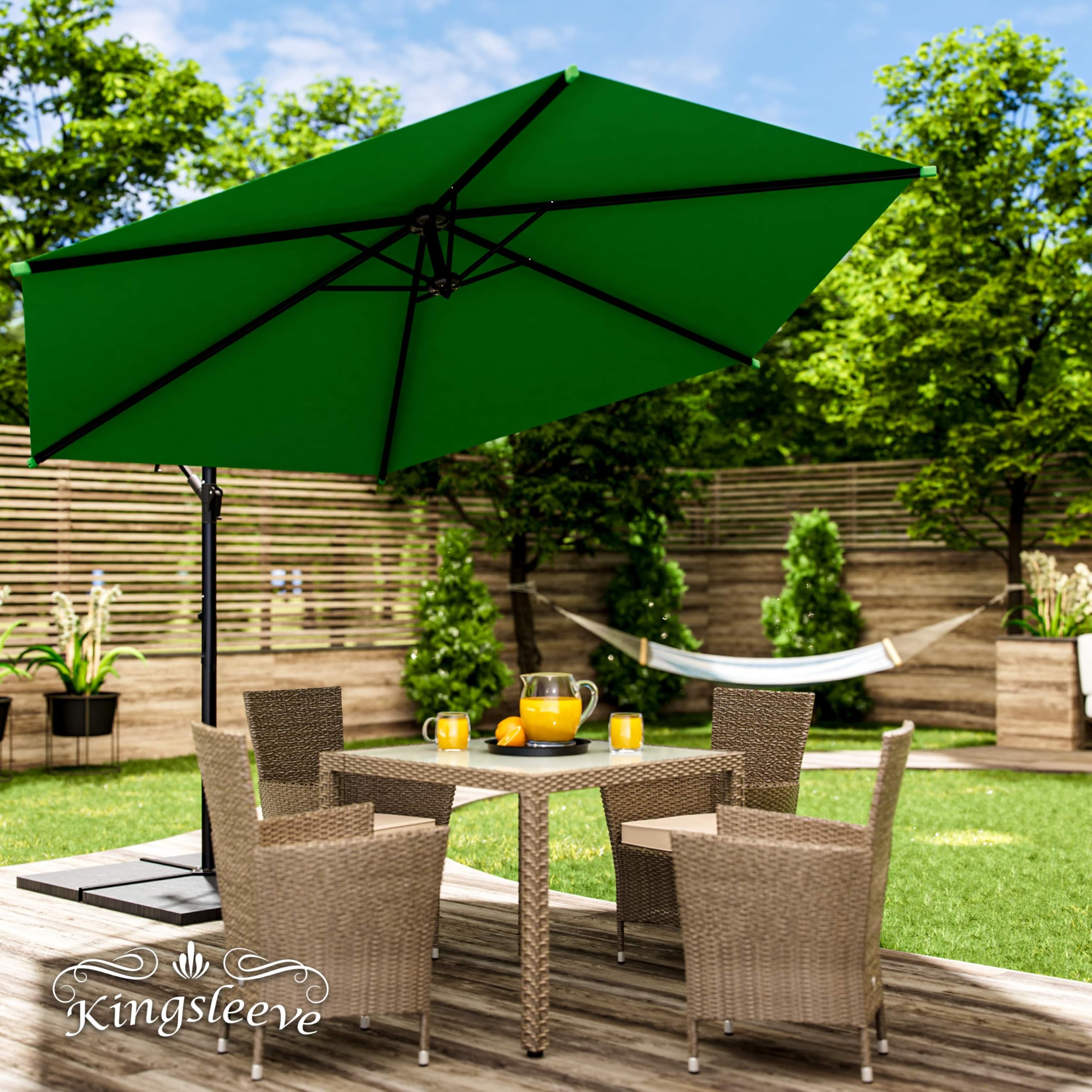 MIADOMODO® Sonnenschirm - 300cm, mit Ständer, Handkurbel, Wasserabweisend, Neigbar, Beige, für MIADOMODO® Sonnenschirm - 300cm, mit Ständer, Handkurbel, Wasserabweisend, Neigbar, Beige, für