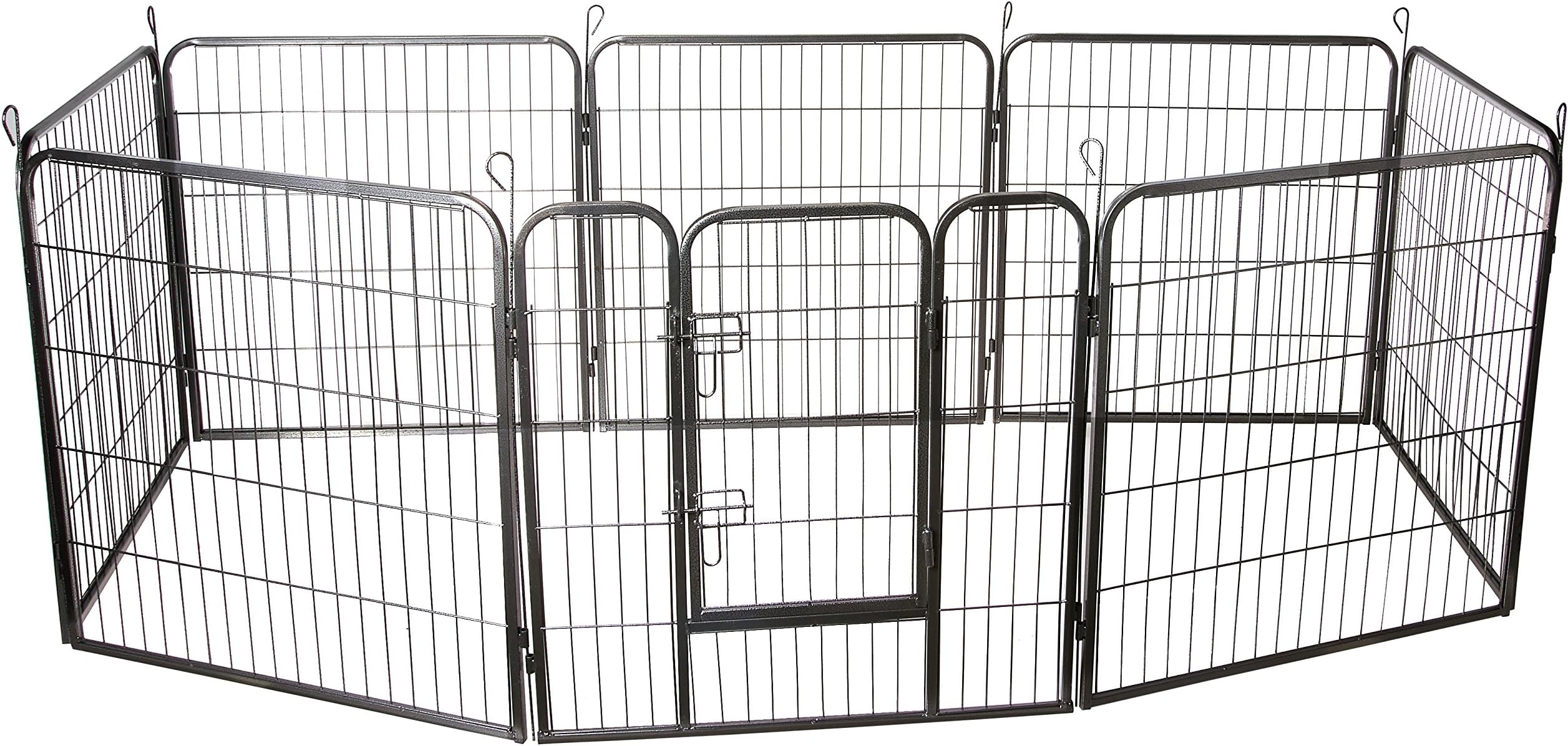 Iconic Pet Heavy Duty Metal Tube Pet Exercise and Training Playpen, 32" Height