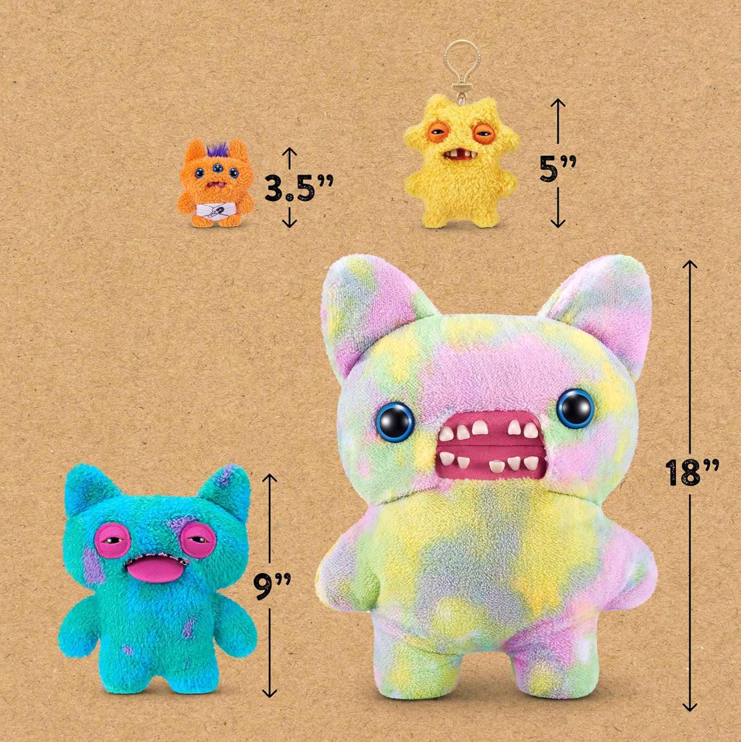 Fuggler Fugg Life 9-Inch Plush Toy (Chum Chum) by ZURU – Funny Ugly Monster Stuffed Animal with Human-Like Teeth, Quirky Collectible Plush for Kids, Tweens, Teens, Adults & Weird Toy Lovers