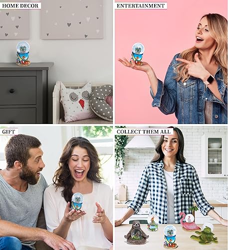 Miniatura 3 de CoTa Global Cool Summer Sandals Beach Bucket Snow Globe - Figura de globo de agua con purpurina brillante, adorno coleccionable para decoración del