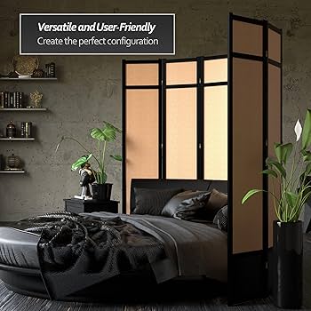 Amazon.com: Red Lantern 7 ft. Tall Jute Shoji Screen - 4 Panel